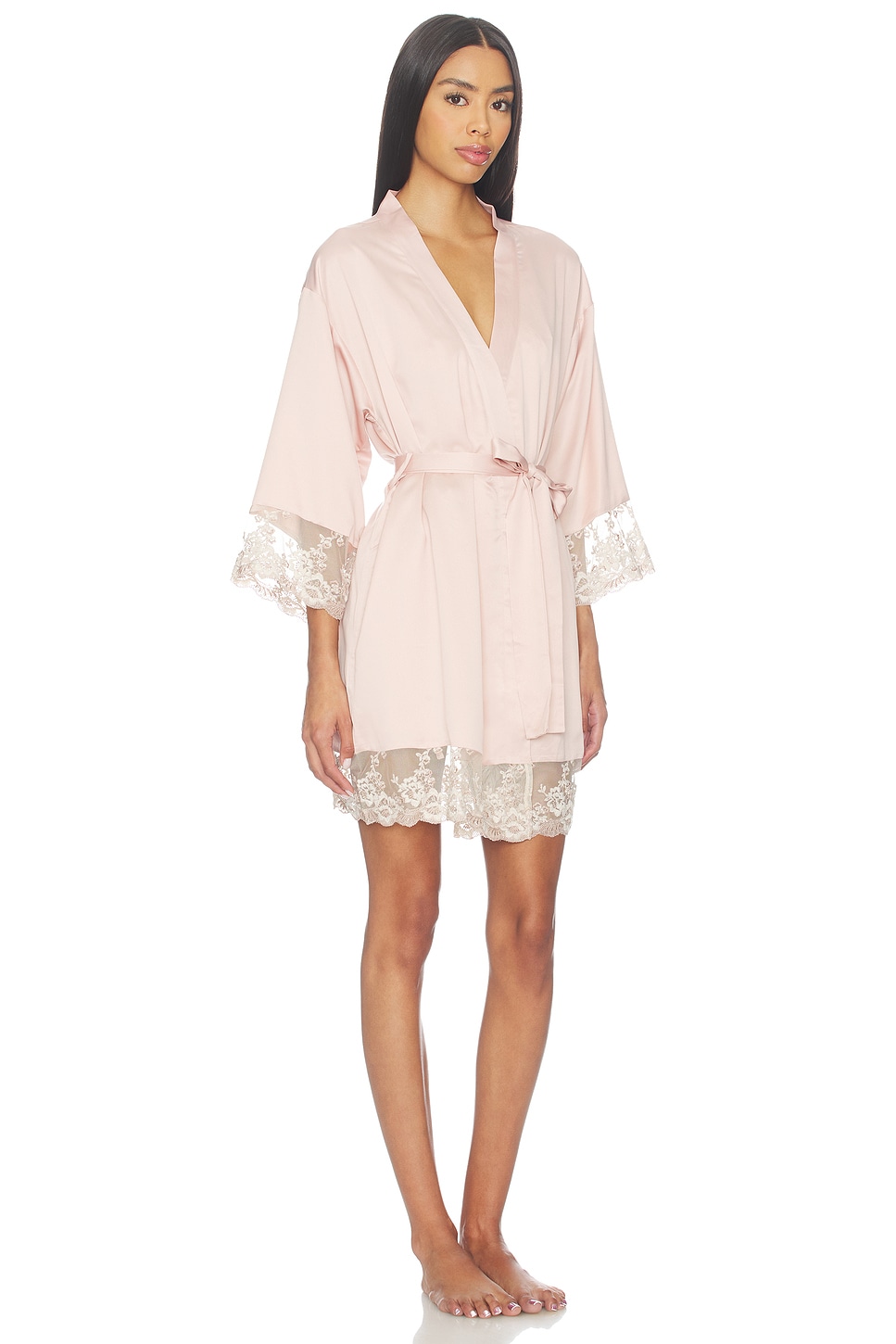 Flora Nikrooz Rosa Kimono Wrap With Embroidery thumbnail