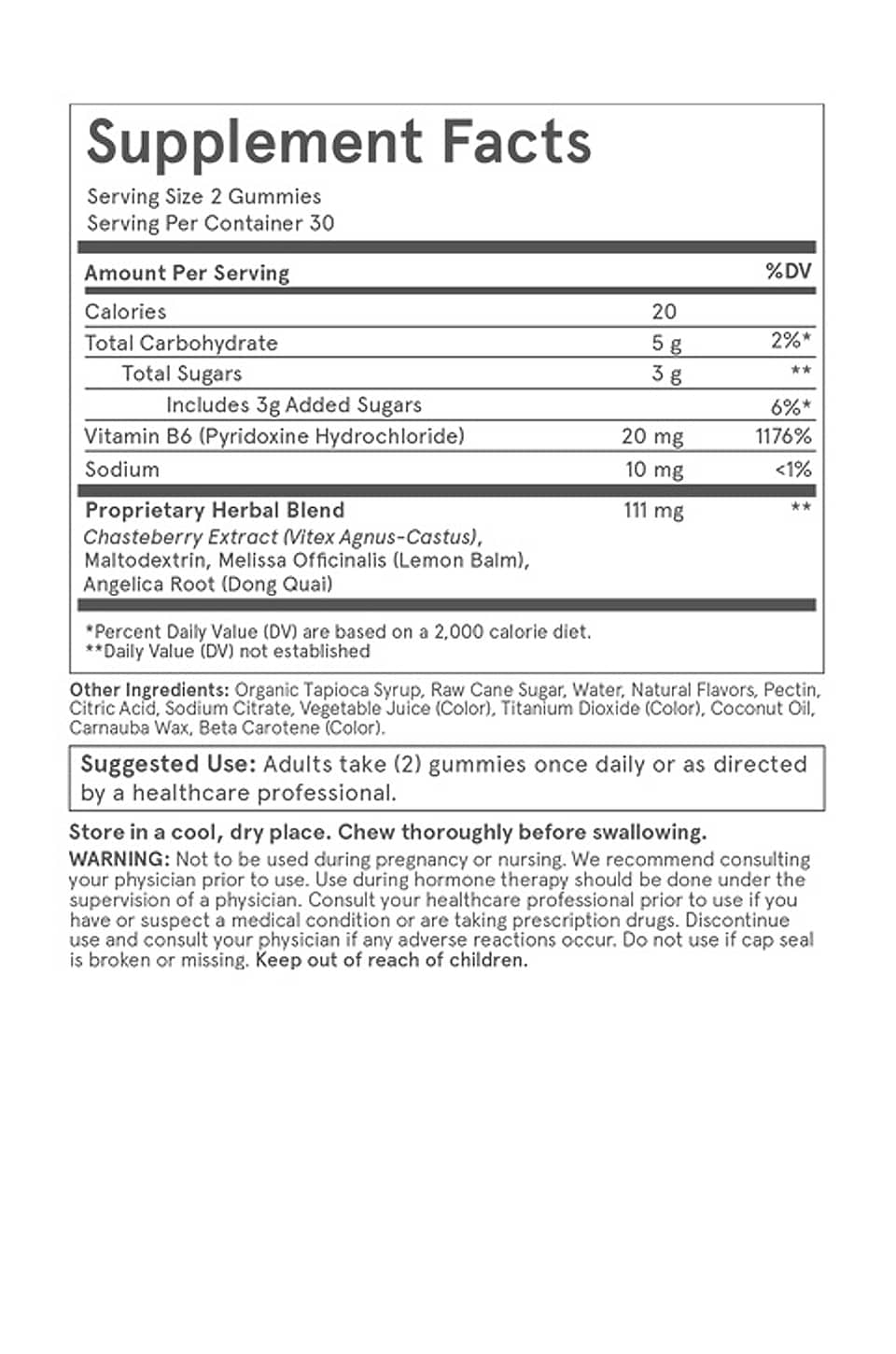 O Positiv FLO PMS Gummy Vitamin REVOLVE