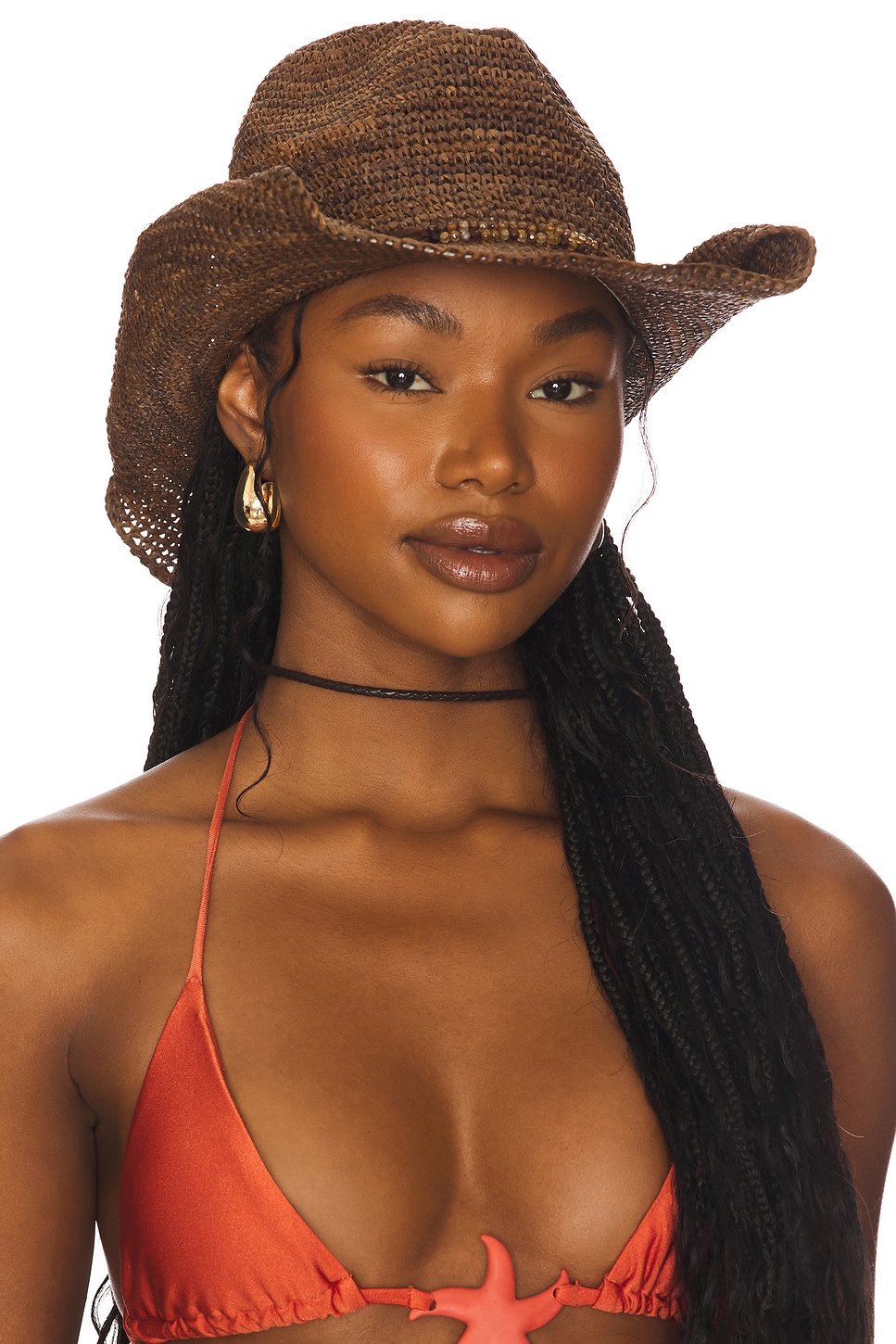 florabella Lai Cowboy Hat in Espresso | REVOLVE