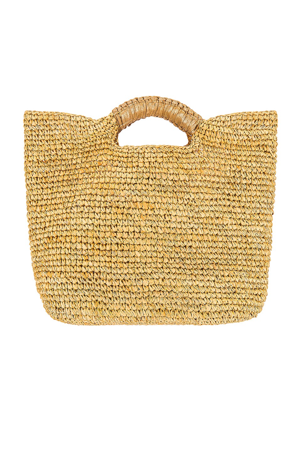 florabella Small Napa Lux Bag in Natural & Gold