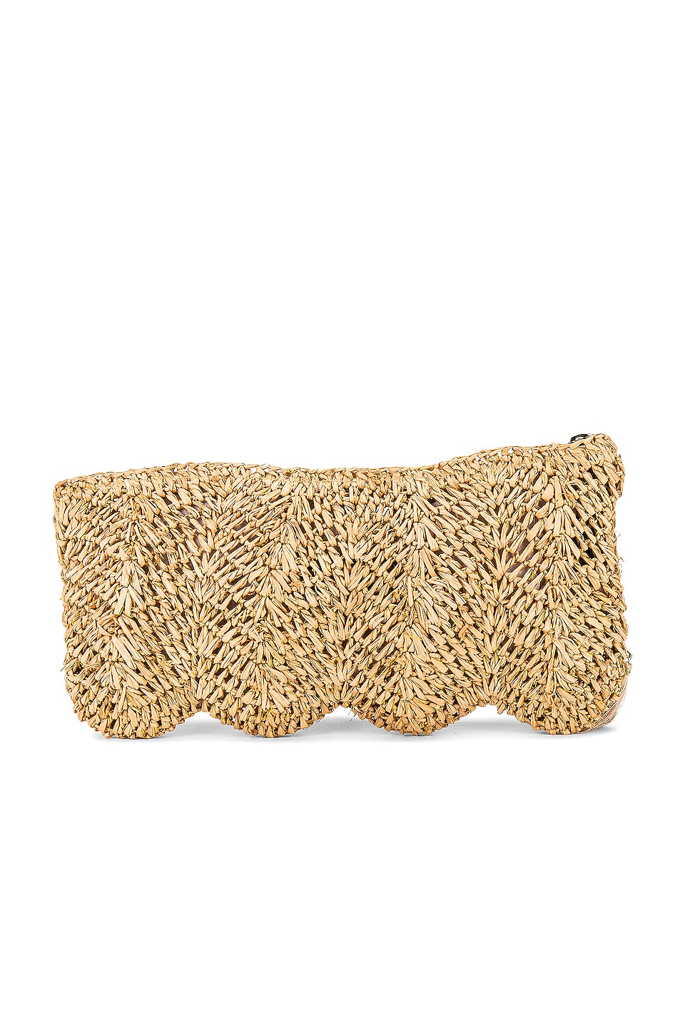 florabella Avon Clutch in Natural & Gold