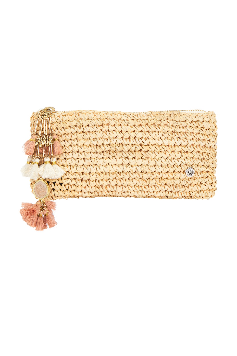 Alegre Crochet Raffia Clutch
