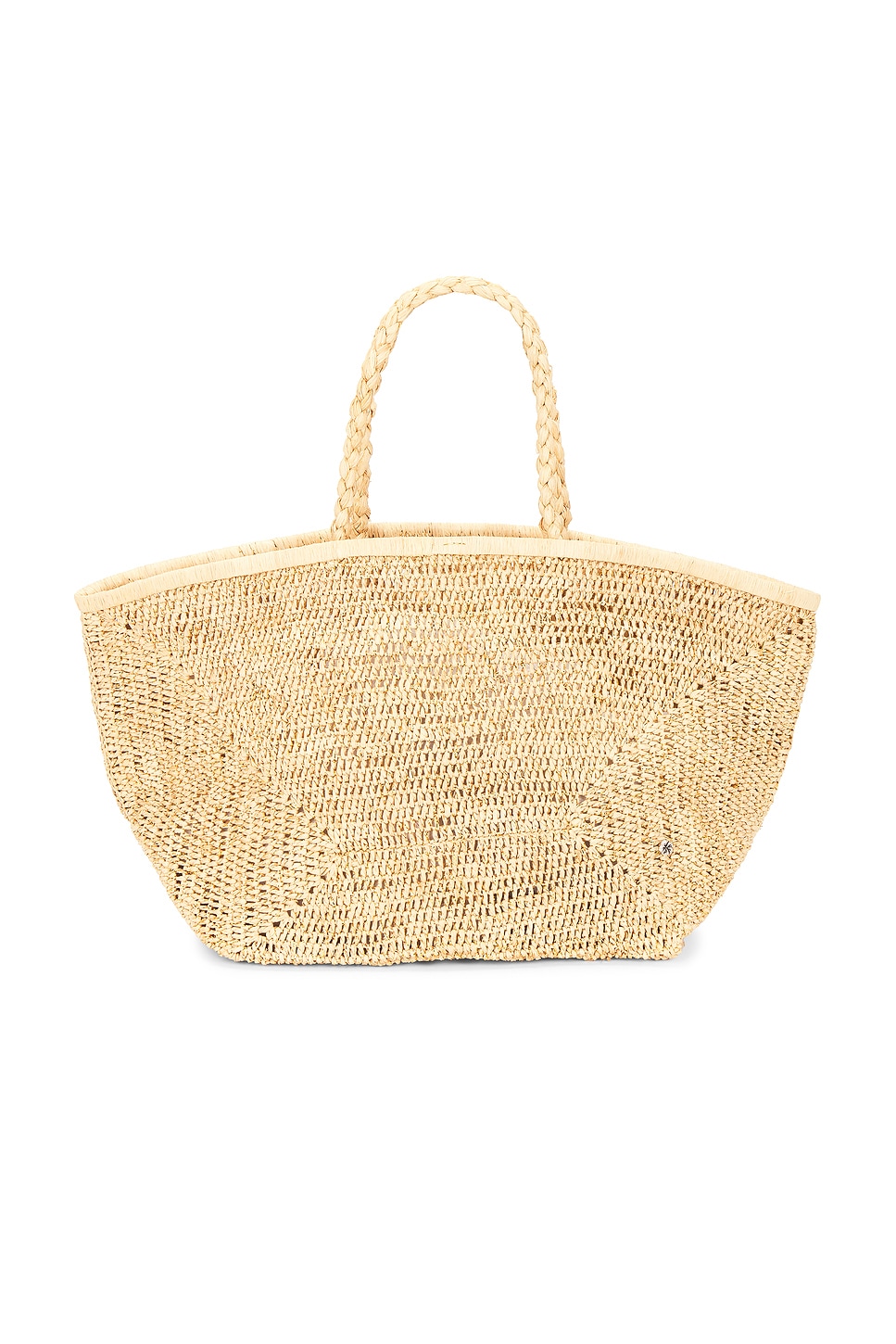 Vallejo Lux Crochet Raffia Tote
