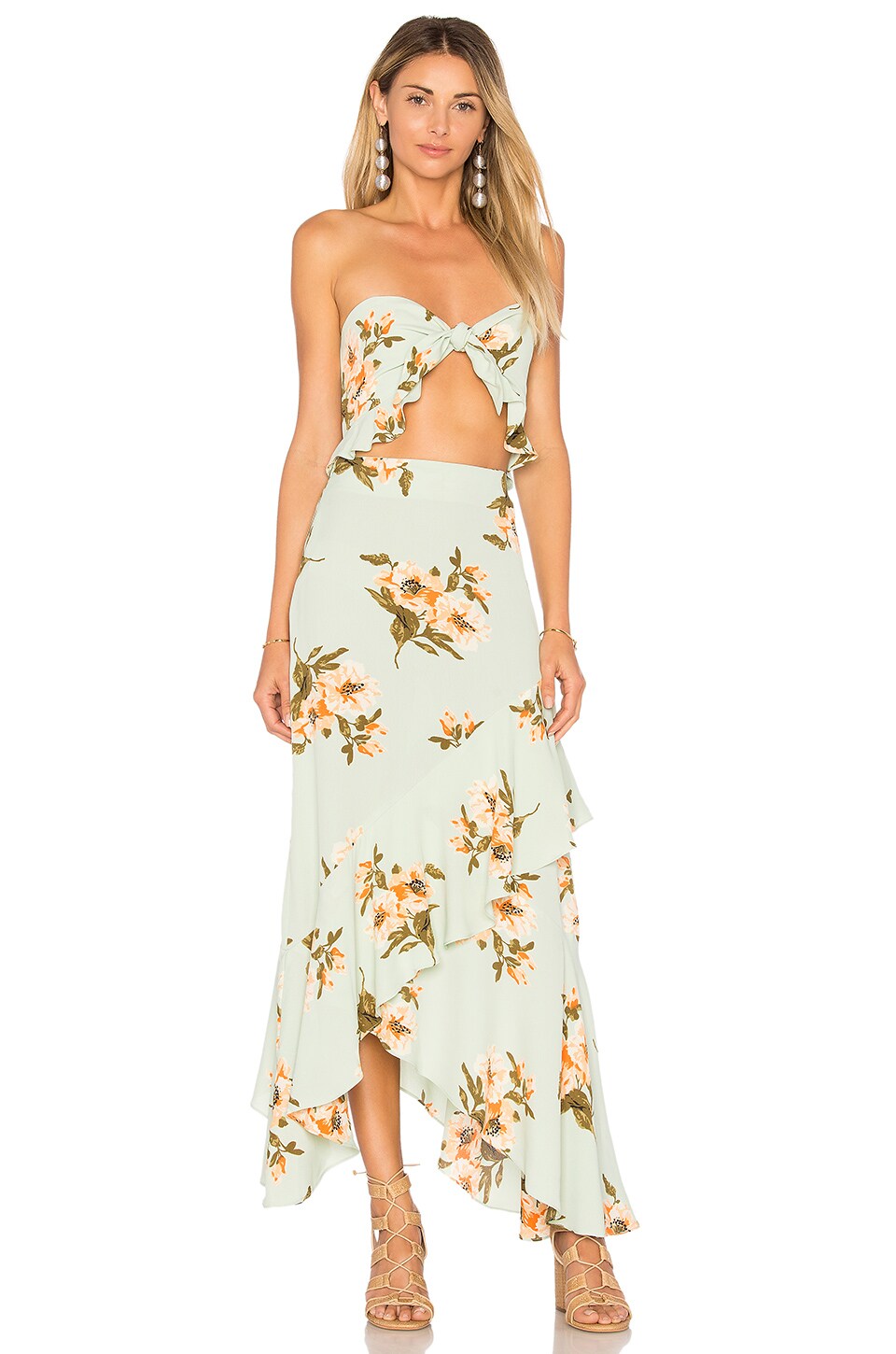 FLYNN SKYE Michelle Maxi in Mint Gatherings | ModeSens