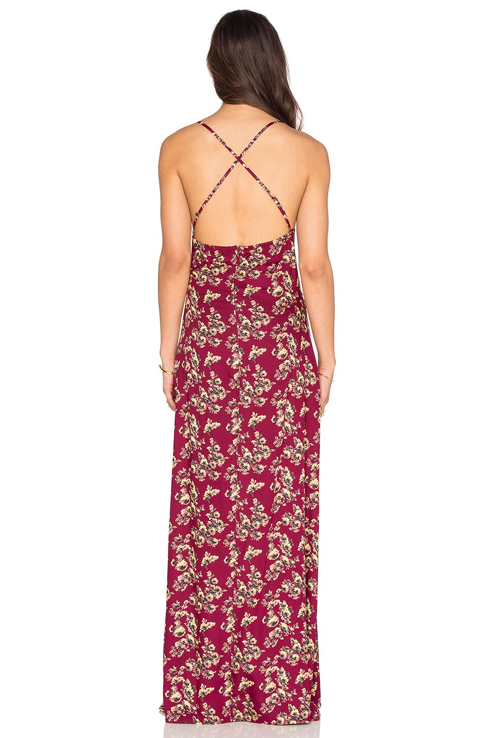 FLYNN SKYE Natalia Maxi Dress in Sangria Fields | REVOLVE