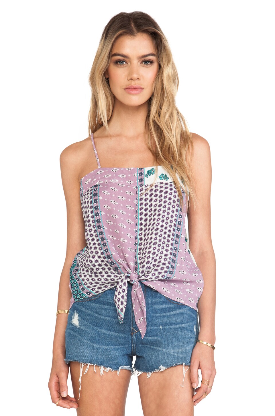 Flynn Top - Bloom Swirl