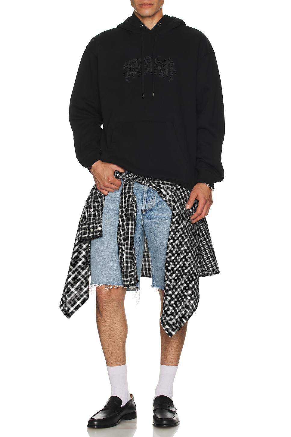 Puncture Satin Hoodie - Thumbnail 5