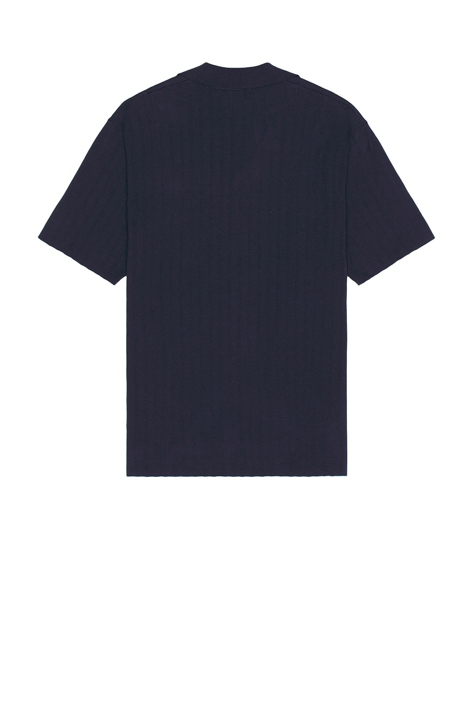Marilyn Short Sleeve Knit Button Down Shirt - Thumbnail 2