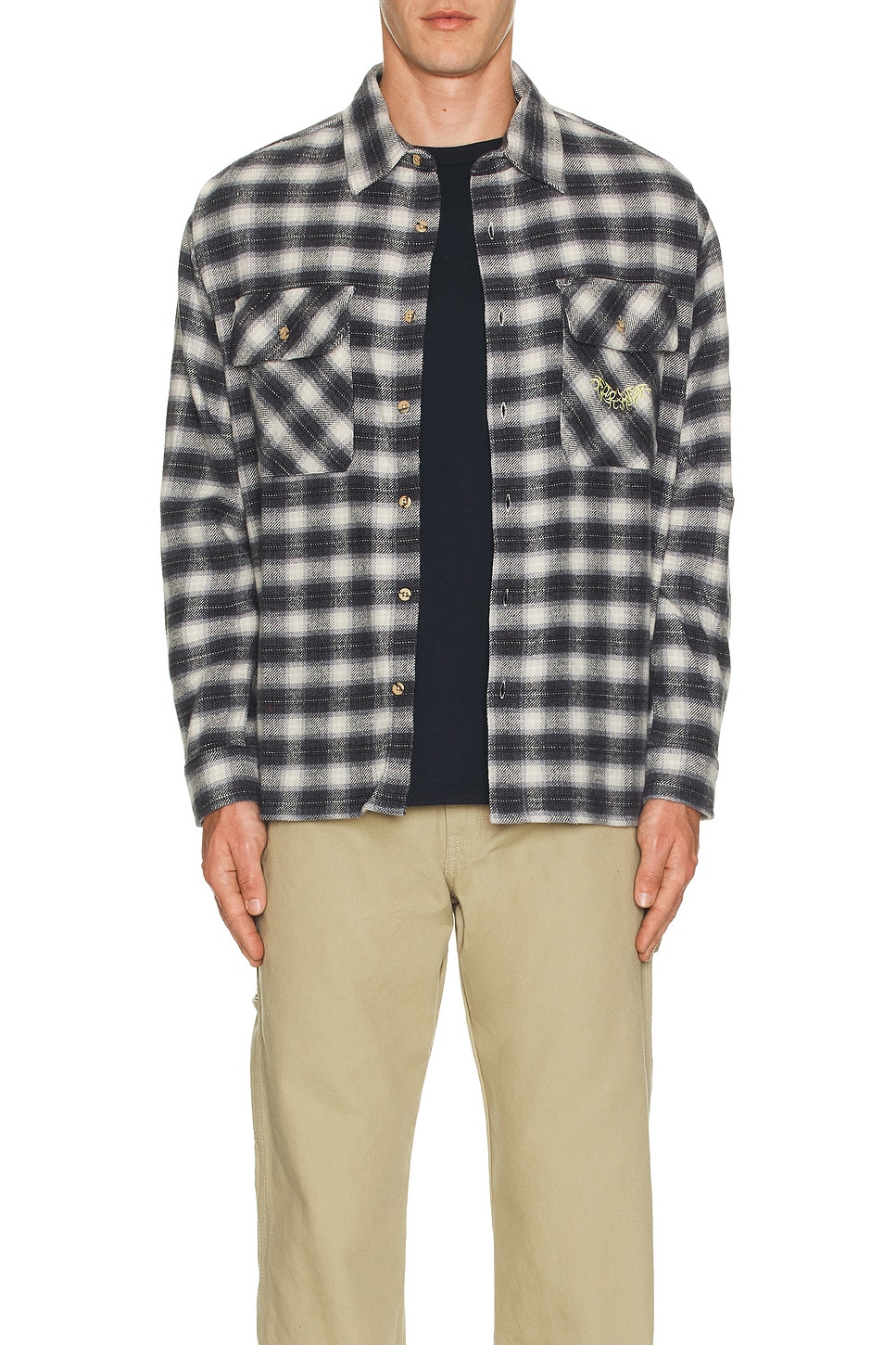 Manners Plaid Long Sleeve Shirt - Thumbnail 4