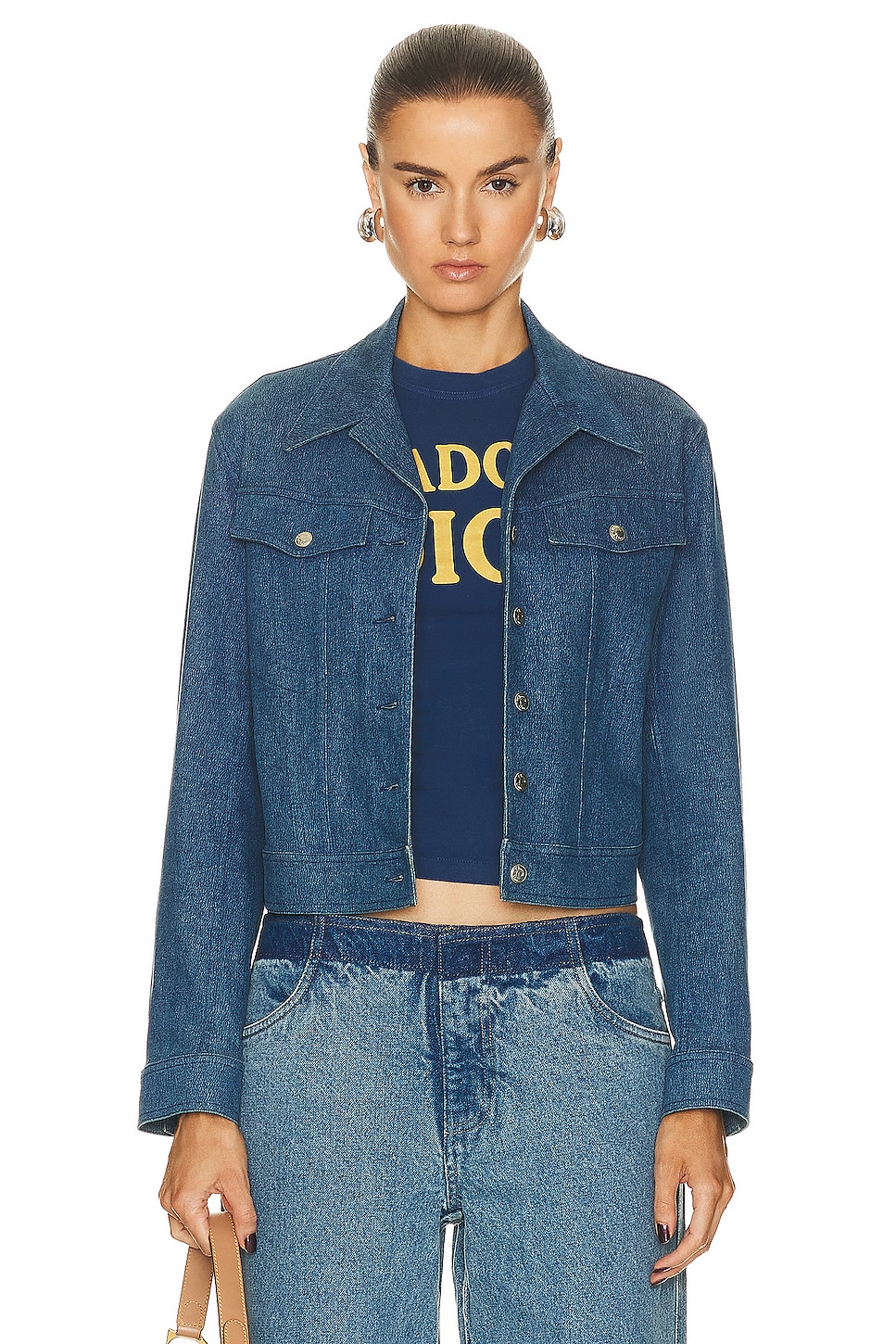 FWRD Renew Dior Denim Jacket in Blue | REVOLVE