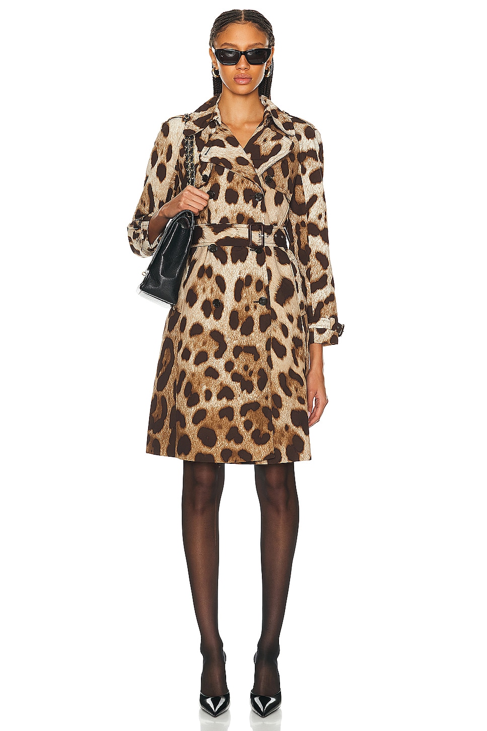 Dolce and shop gabbana leopard coat