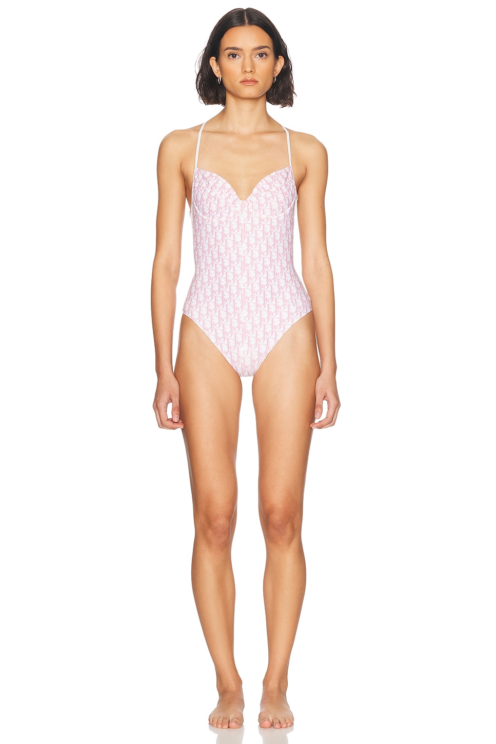Reverie Pink Printed One Piece Swimsuit Emprime Olosomo Magio main image 0