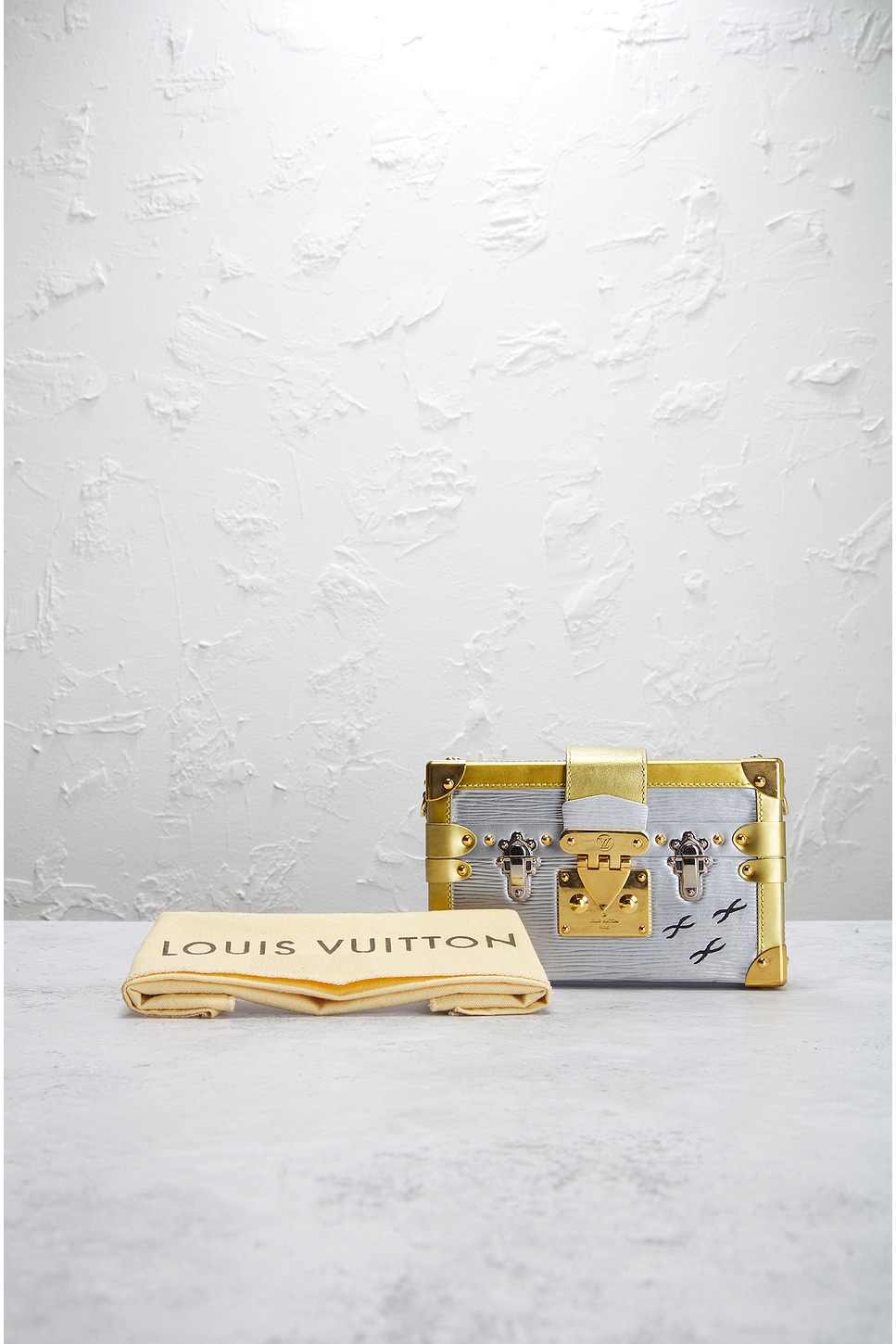 FWRD Renew Louis Vuitton Petite Malle Shoulder Bag in Multicolor