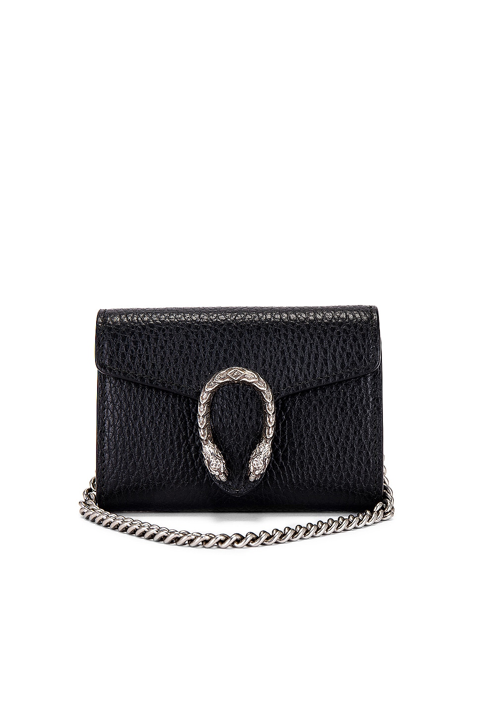 FWRD Renew Gucci Mini Dionysus Wallet On Chain in Black REVOLVE