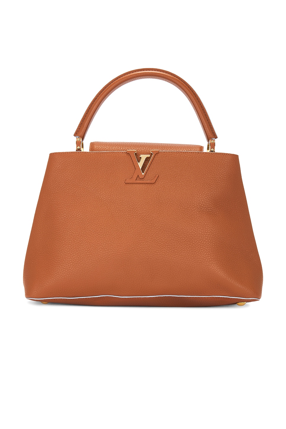 FWRD Renew Louis Vuitton Capucines MM Handbag in Brown | REVOLVE