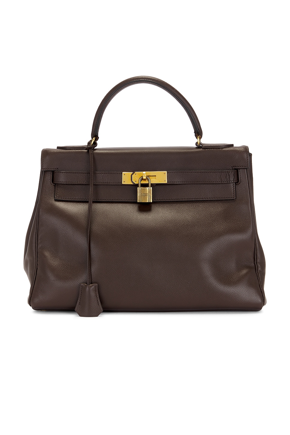 FWRD Renew Hermes Courchevel Kelly 32 Handbag in Brown | REVOLVE