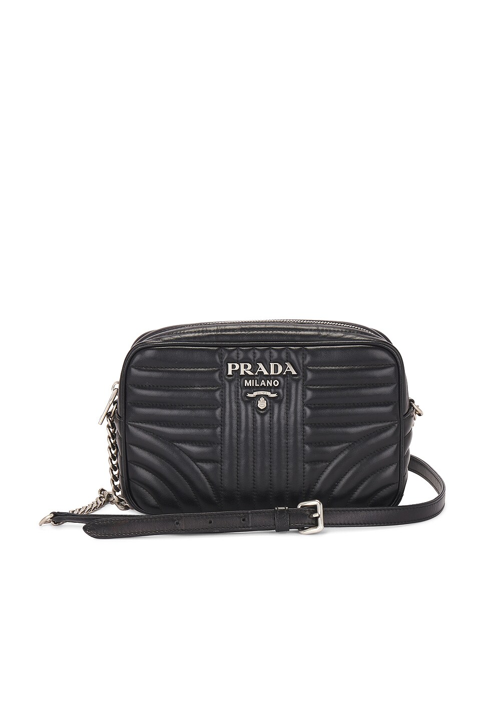 FWRD Renew Prada Diagramme Camera Bag in Black REVOLVE