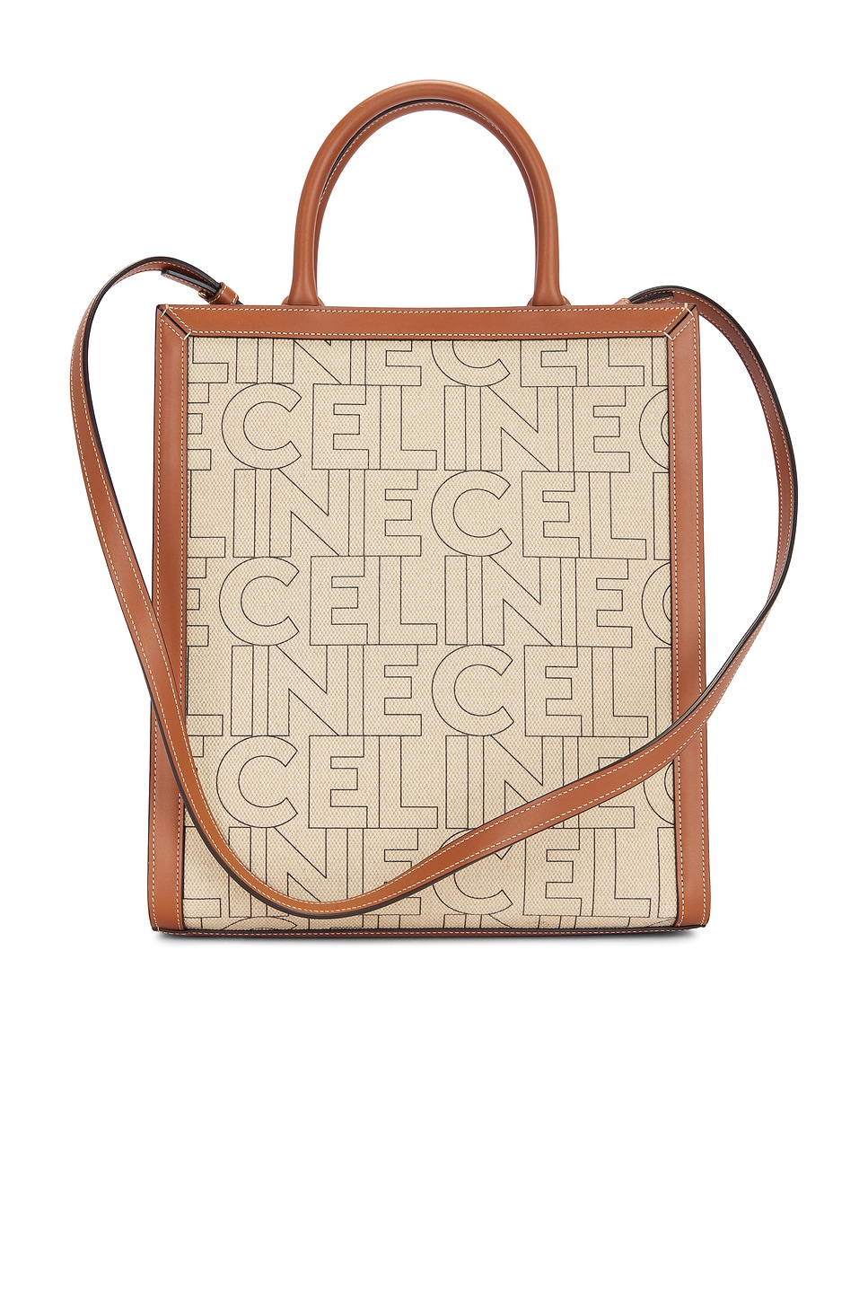 FWRD Renew Celine Vertical Cabas Tote Bag in Neutral | REVOLVE