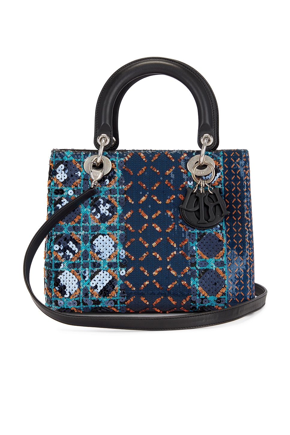 FWRD Renew Dior Sequin Lady Dior Handbag in Multi | REVOLVE
