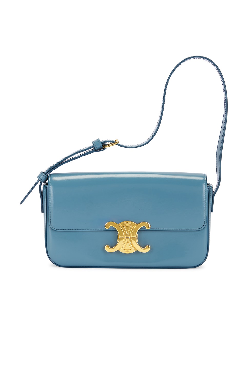 FWRD Renew Celine Triomphe Shoulder Bag in Blue | REVOLVE FWRD Renew Celine Triomphe Shoulder Bag in Blue | REVOLVE