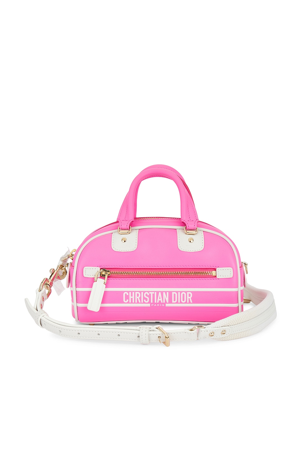 FWRD Renew Dior Vibe Bowling Bag in Pink | REVOLVE