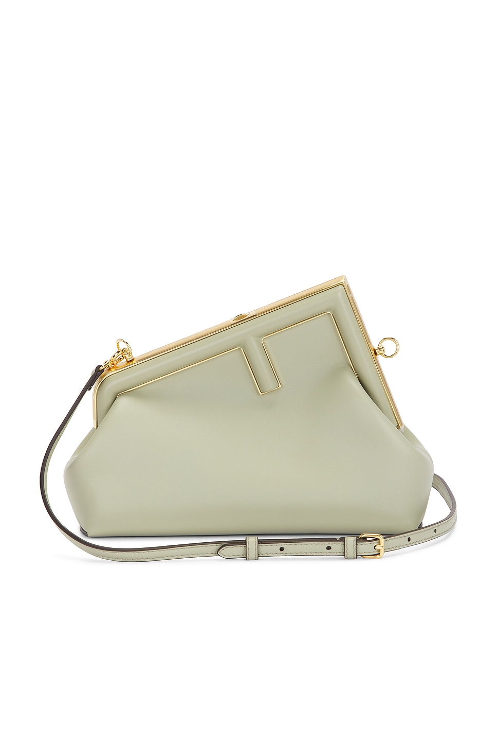 FWRD Renew Fendi First Shoulder Bag in Grey | REVOLVE