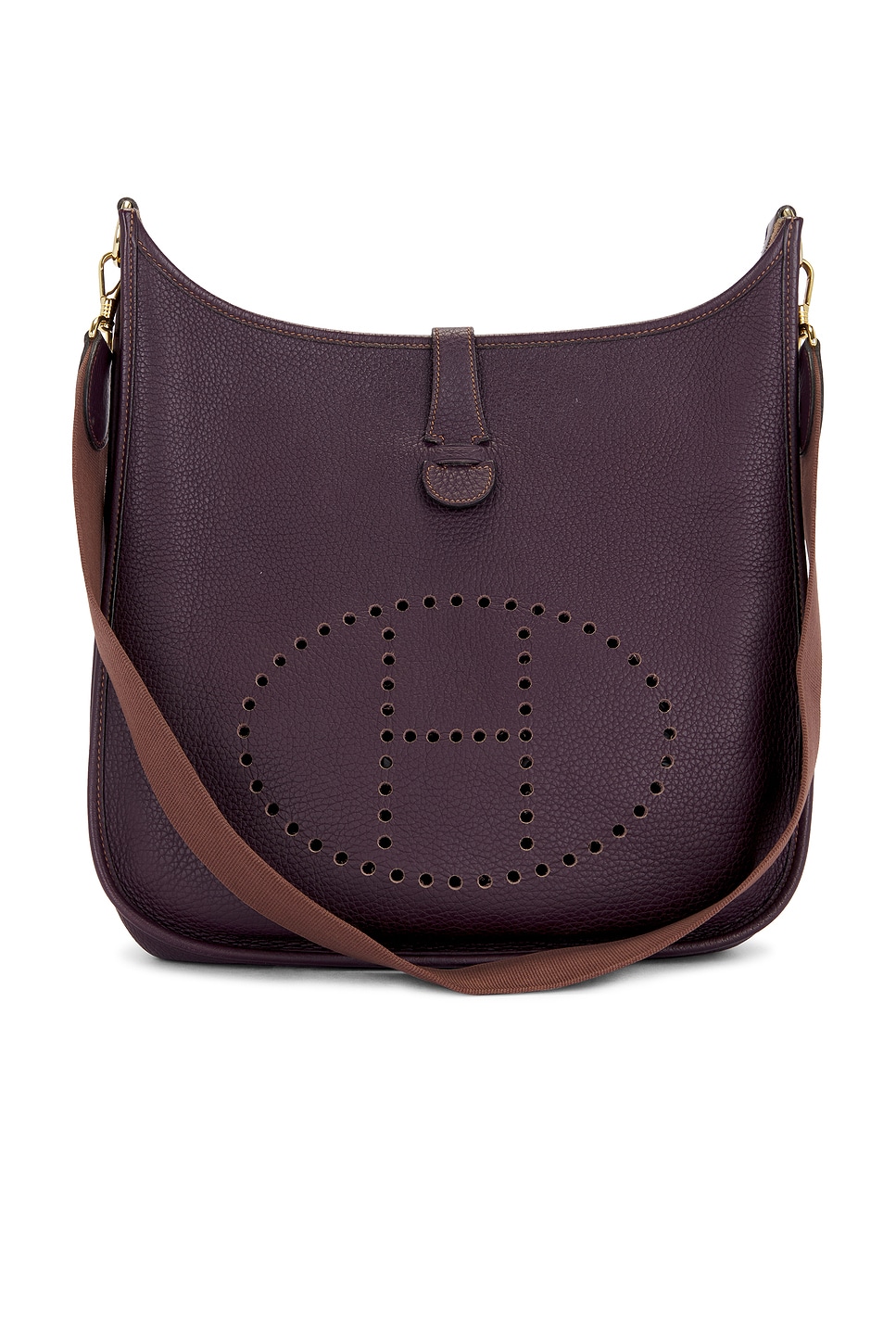 Hermes Taurillon Clemence Evelyne GM Shoulder Bag