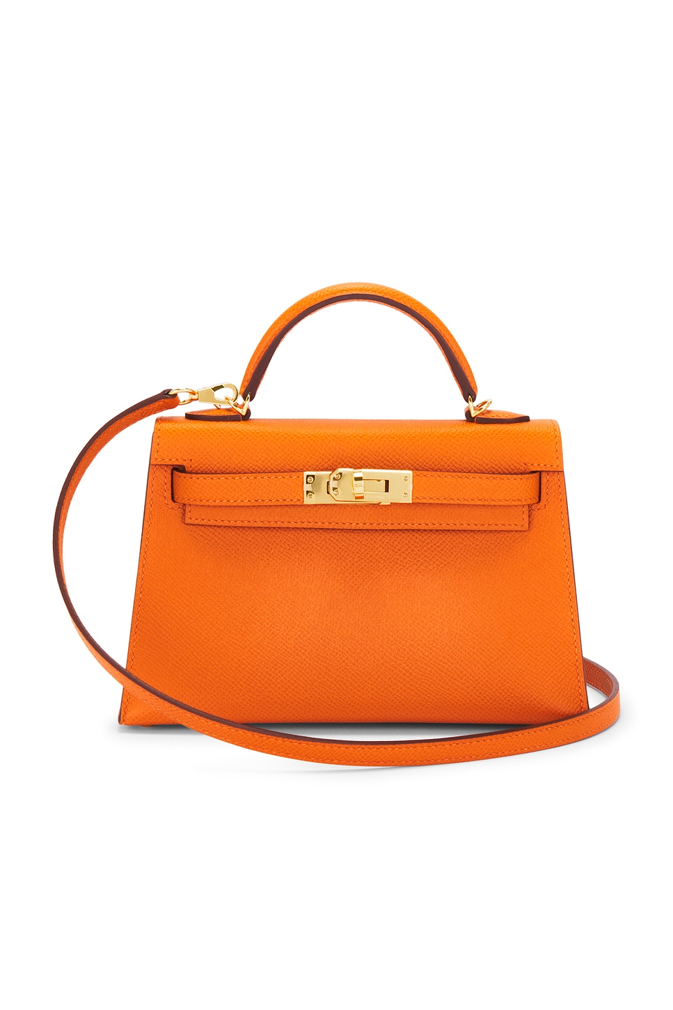 FWRD Renew Hermes Epsom Kelly 20 Handbag in Orange | REVOLVE
