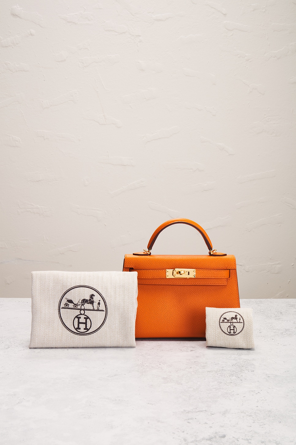 FWRD Renew Hermes Epsom Kelly 20 Handbag in Orange | REVOLVE