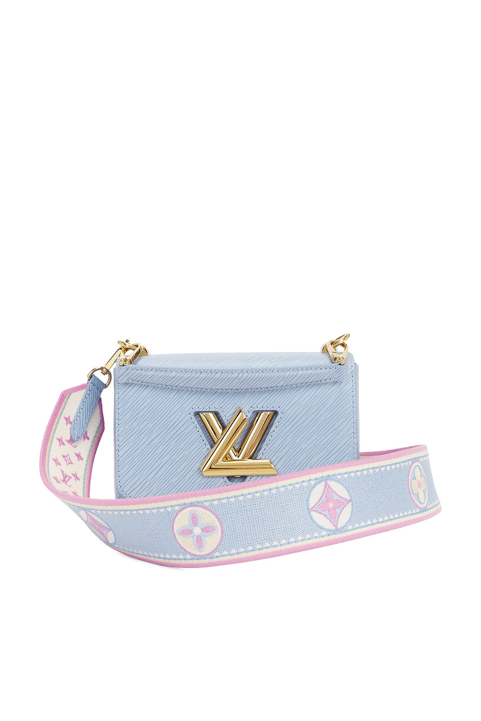FWRD Renew Louis Vuitton Epi Twist PM Shoulder Bag in Blue | REVOLVE