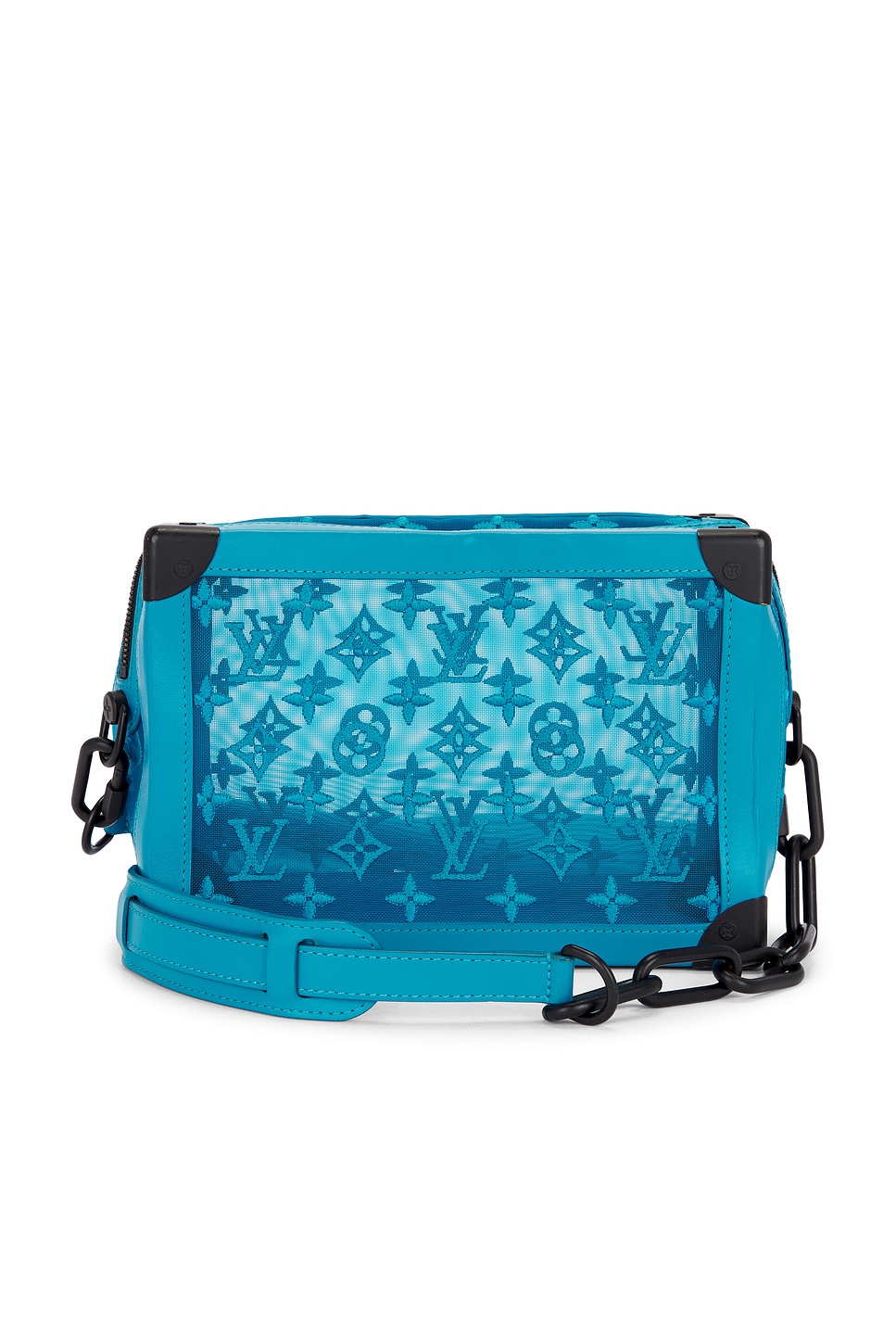 FWRD Renew Louis Vuitton Mesh Soft Trunk Shoulder Bag in Blue