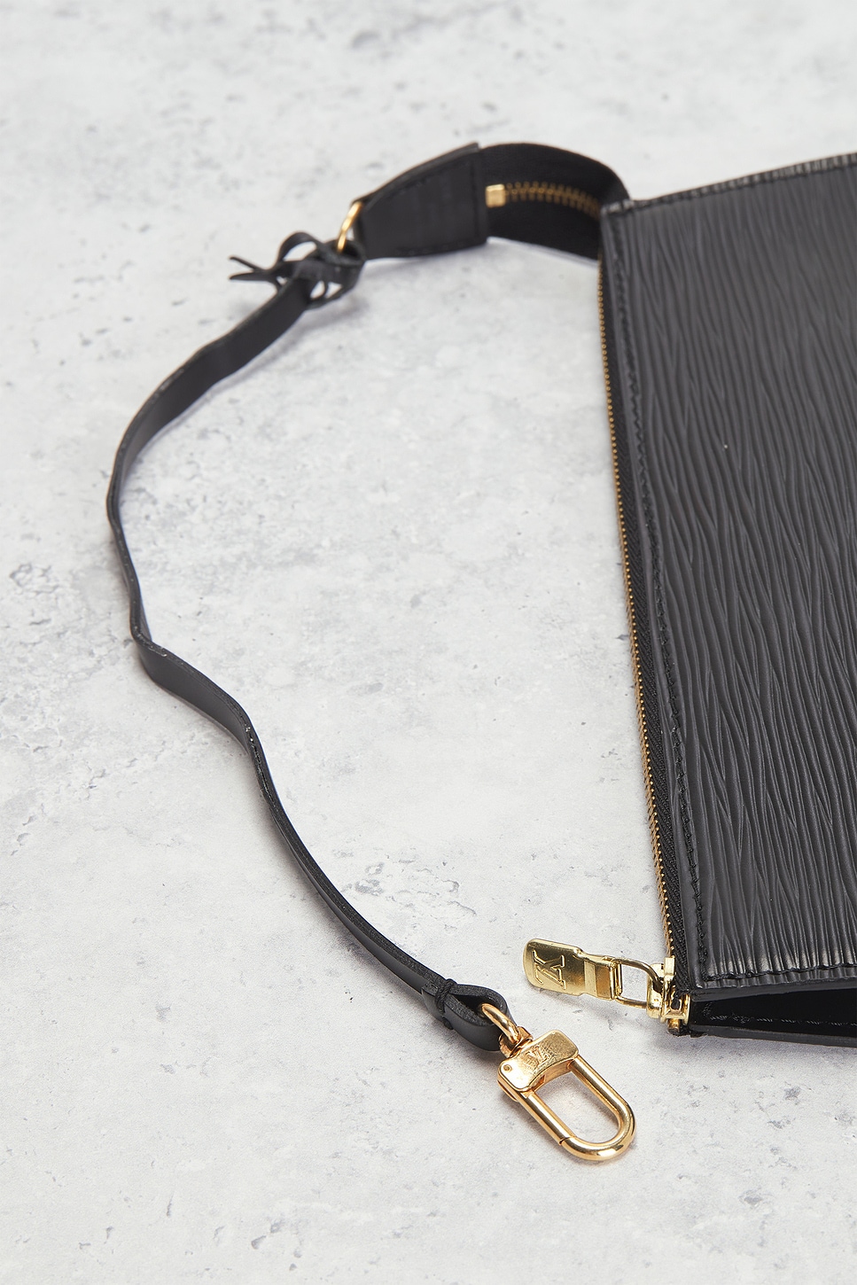 FWRD Renew Louis Vuitton Epi Pochette Accessoires 24 Shoulder Bag in Black  | REVOLVE