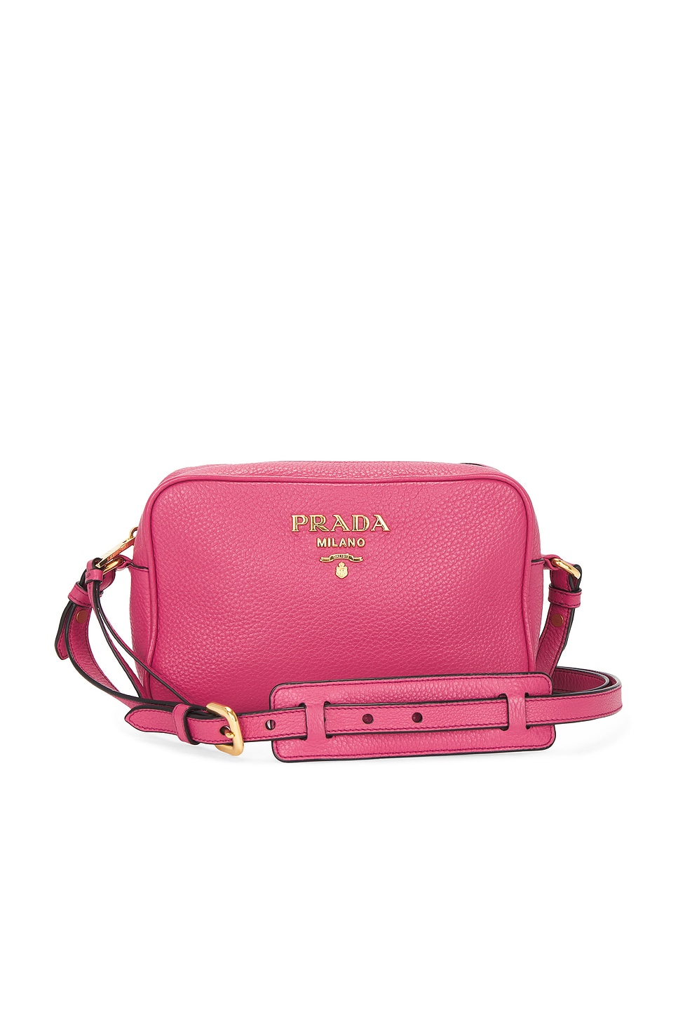FWRD Renew Prada Vitello Daino Camera Bag in Pink | REVOLVE