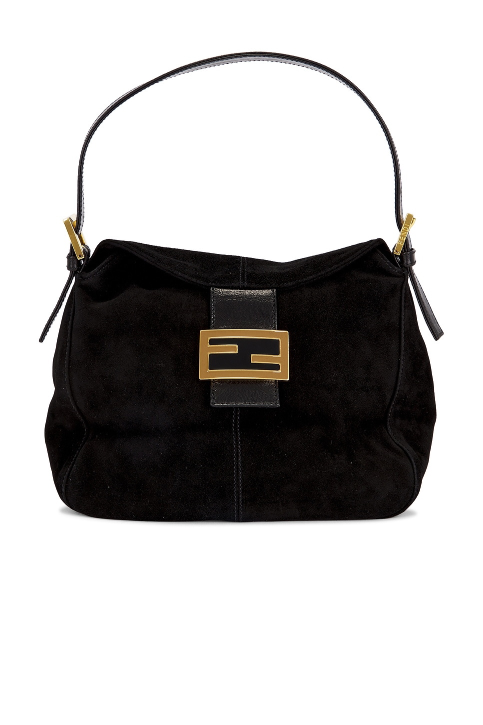 Fendi Suede Mama Baguette Shoulder Bag
