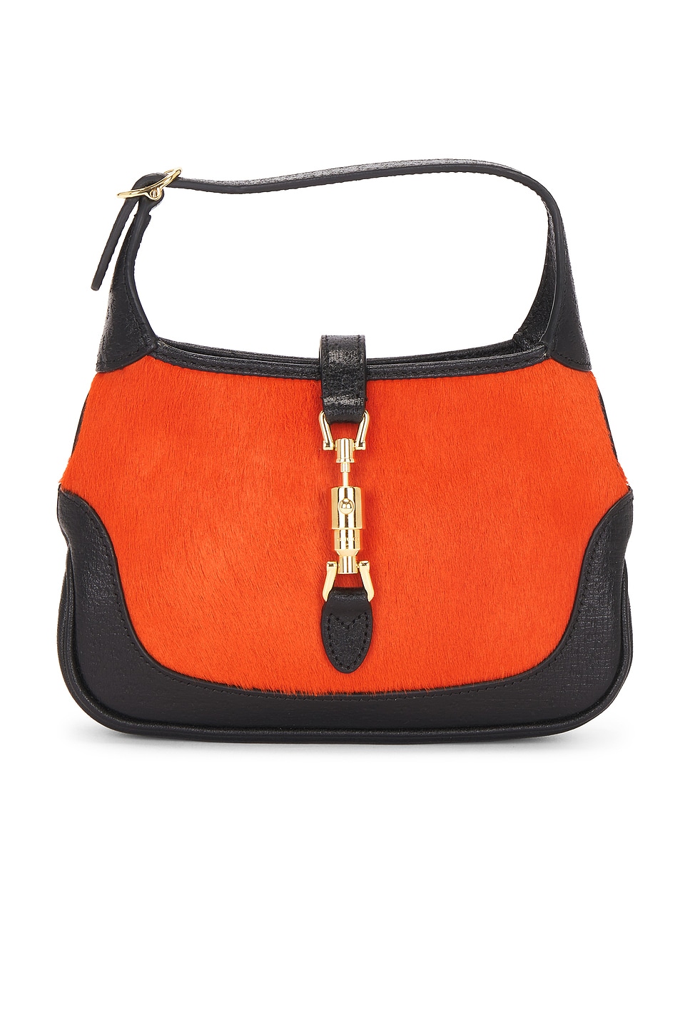 FWRD Renew Gucci Calf Hair Mini Jackie 1961 Hobo Bag in Red | REVOLVE