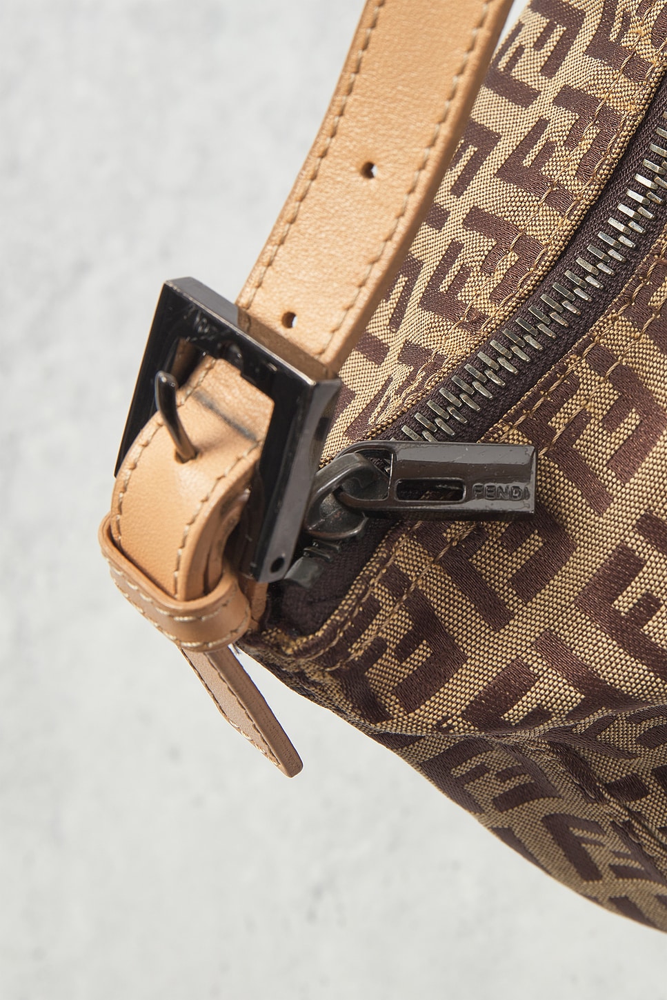 Fendi Zucchino Pouch Handbag