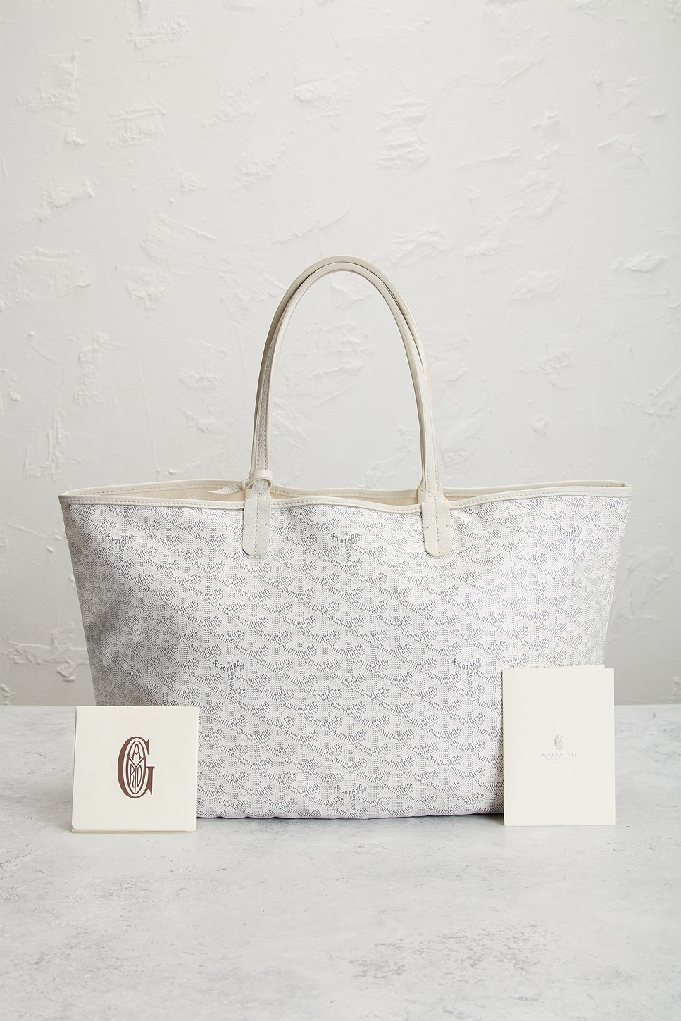 FWRD Renew Goyard Saint Louis PM Tote Bag in White | REVOLVE