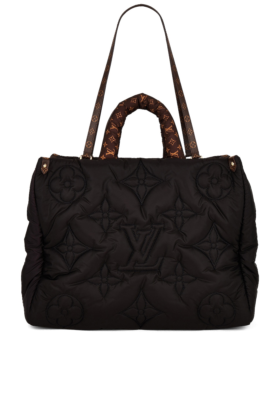 FWRD Renew Louis Vuitton Speedy Bandouliere 25 Teddy Bag in Black