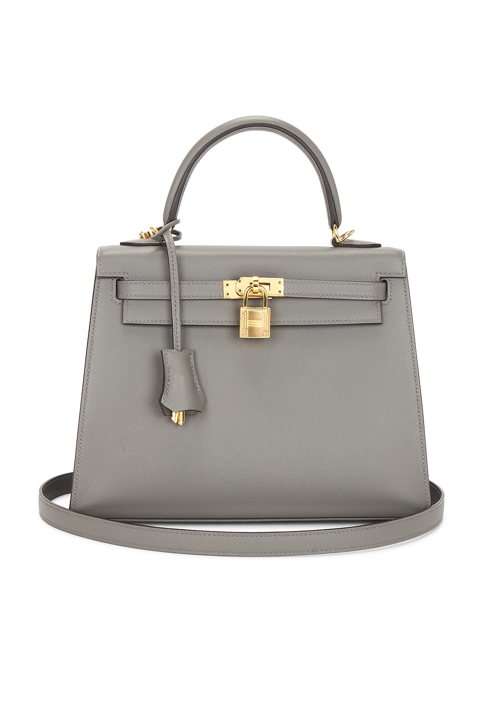 FWRD Renew Hermes Madame Kelly 25 Handbag in Gris | REVOLVE
