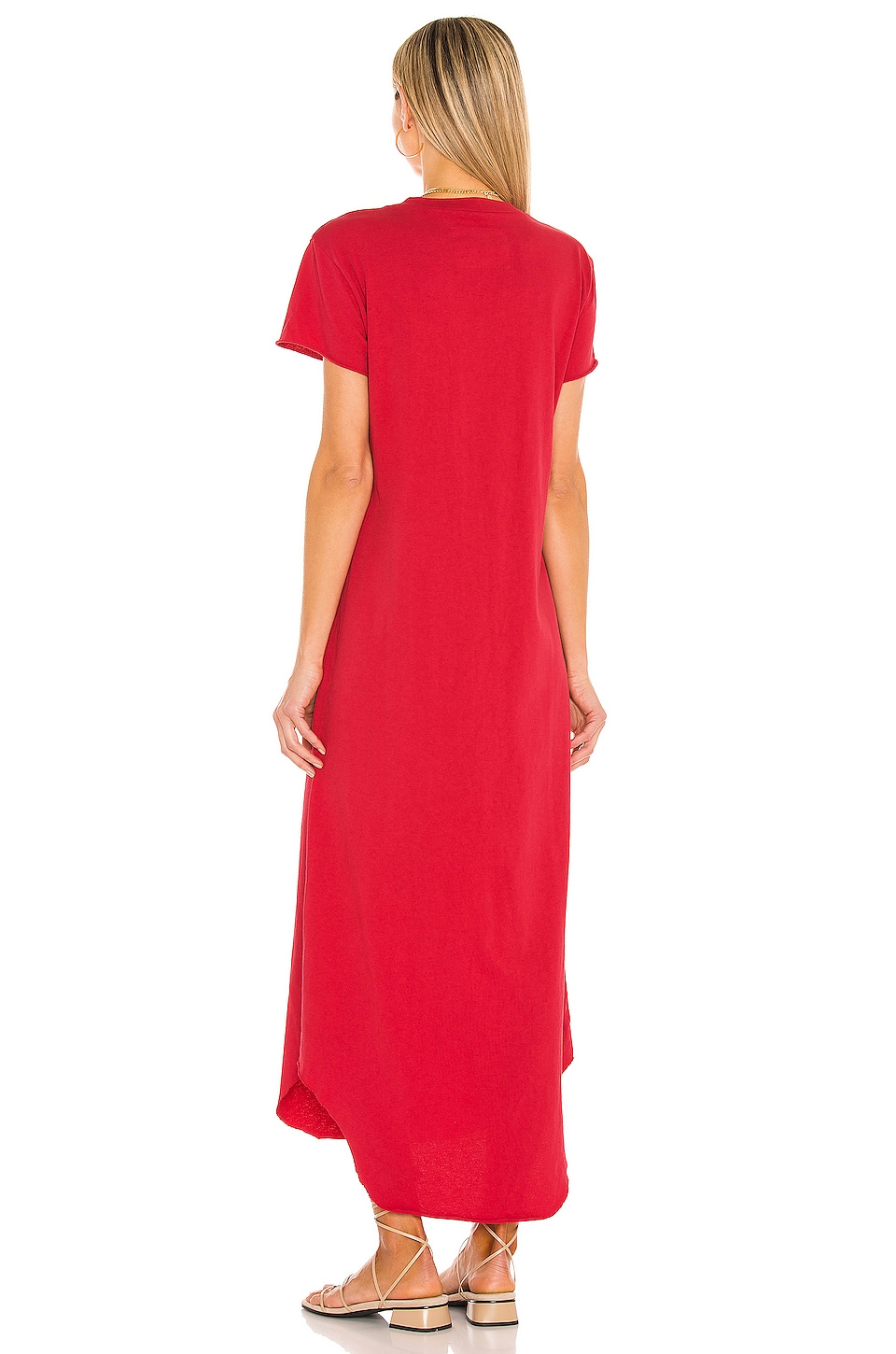 Frank & Eileen Perfect Tee Midi Dress in Double Decker Red | REVOLVE