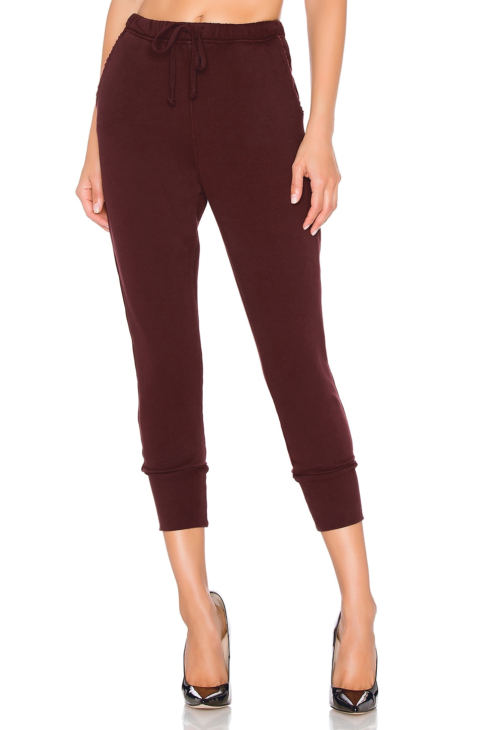 Frank Eileen Tee Lab Cuffed Sweatpant In Vamp Revolve