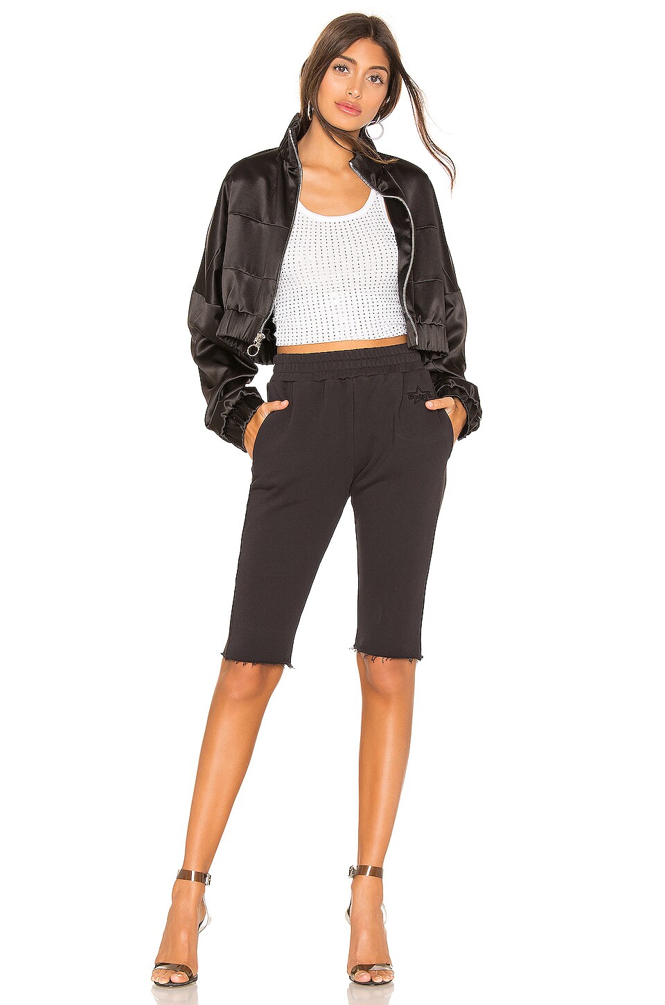 high waisted sweatshort