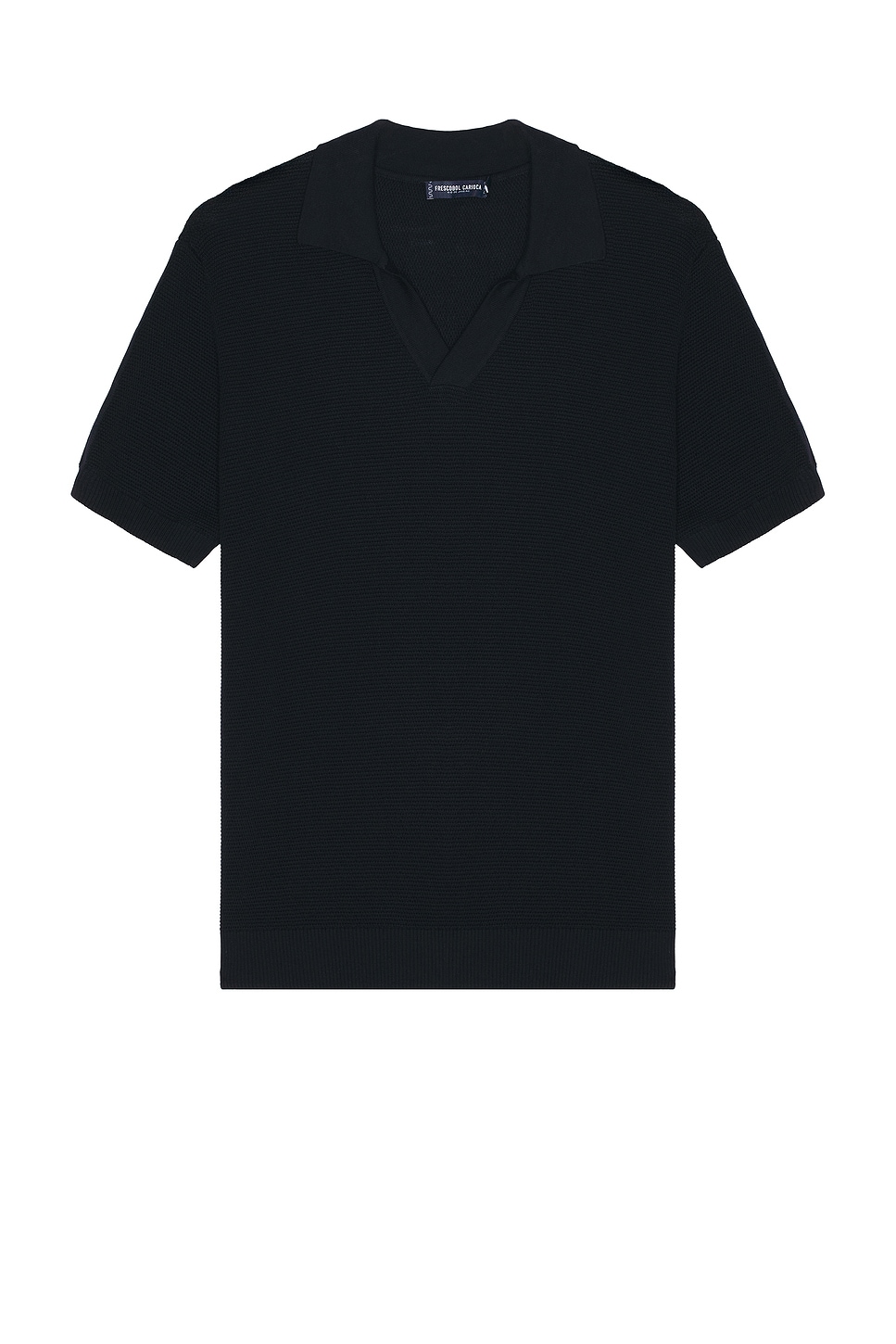 Rino Str Cotton Salt And Pepper Stitch Ss Knitted Polo