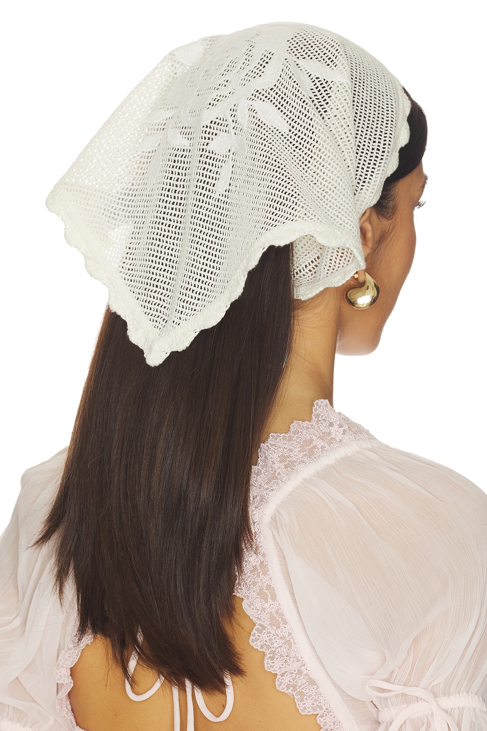 Rose Crochet Headscarf - thumbnail 2