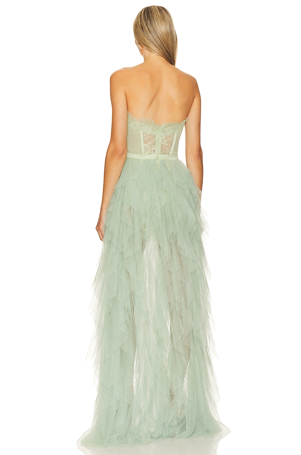 For Love Lemons X Revolve Bustier Gown in Sage REVOLVE