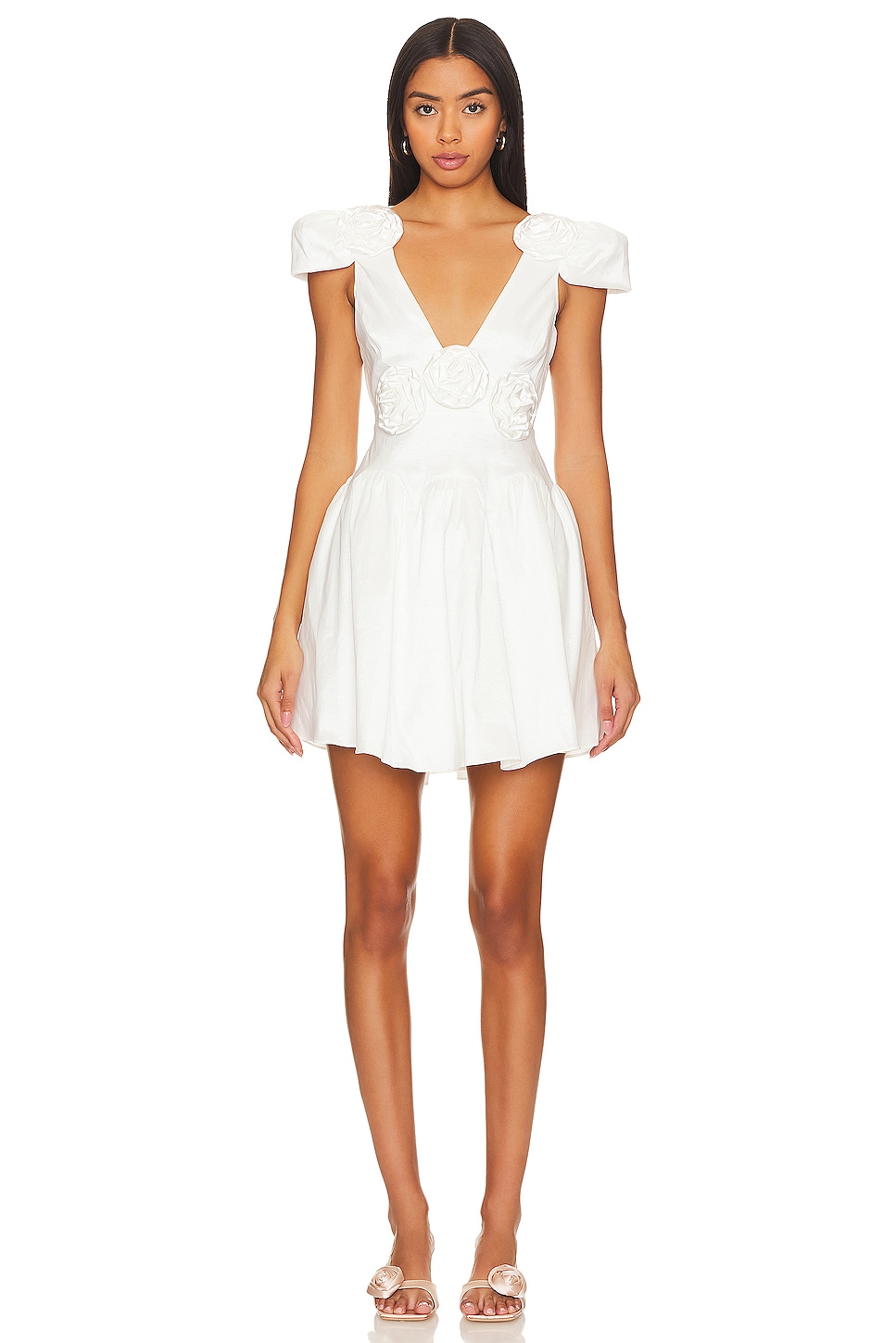 For love and lemons white flower dress best sale