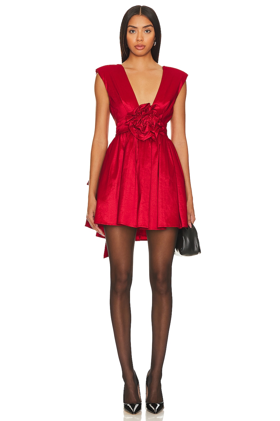 Image 1 of Rose Mini Dress in Red