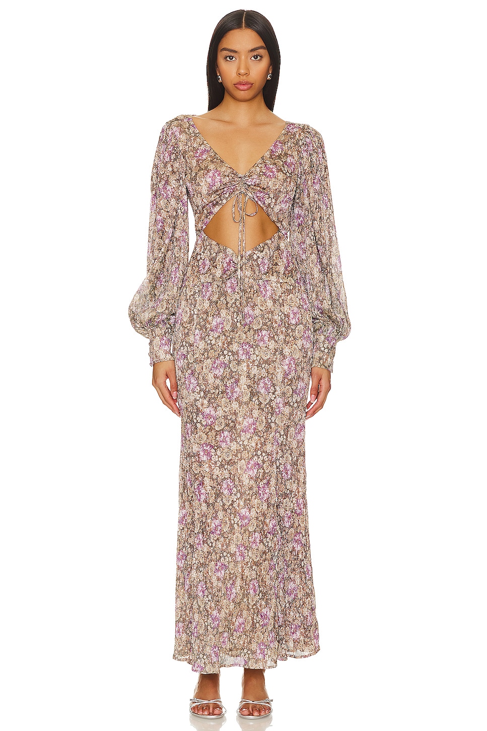 New for love and Lemons Dress purple blue store floral Revolve Floral