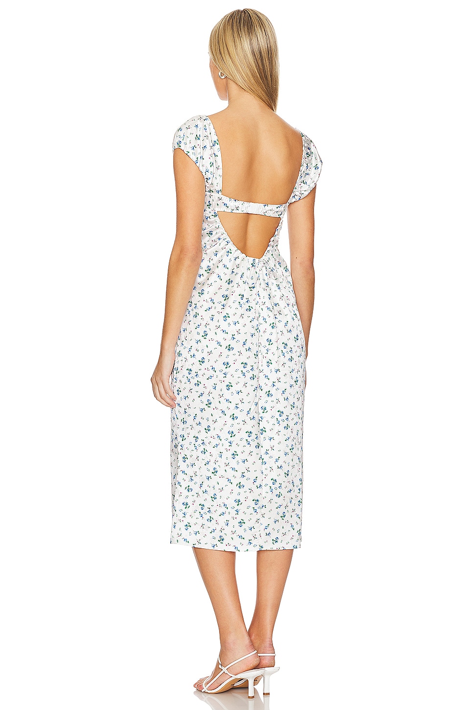 blue dress for baby girl FOR LOVE & LEMONS | Amber Midi Dress main image 0