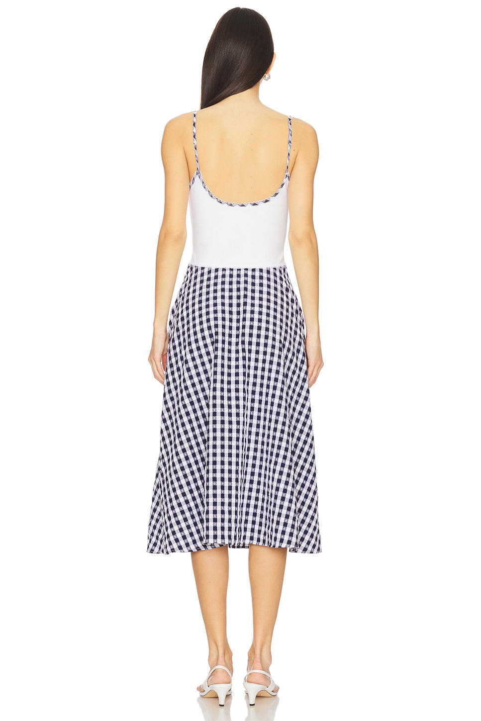 Gisella Gingham Midi Dress - Thumbnail 3